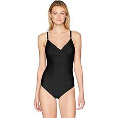 Calvin Klein Women Swimsuits Calvin Klein Calvin Klein Women's Standard One Piece Swimsuit with Tummy Control, Black