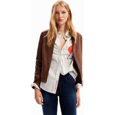 Desigual Jackets Desigual Soft Slim Biker Jacket - Brown