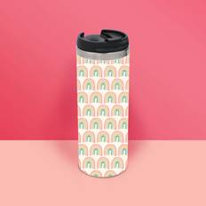 By IWOOT Hand Drawn Rainbow Thermo Insulated Travel Mug