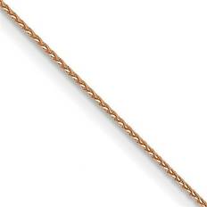 Primal Gold Karat Rose 0.85mm Diamond-cut Spiga Chain Necklace