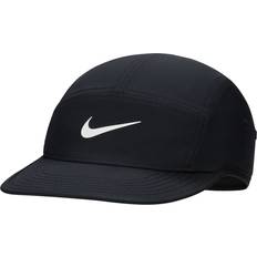 Resirkulert materiale Capser NIKE Dri FIT Fly Unstructured Swoosh Cap - Black/Anthracite/White