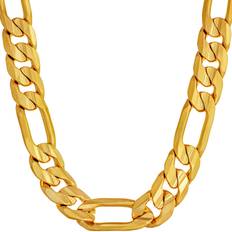 Lifetime Figaro Chain Necklace 9mm - Gold