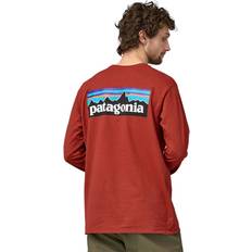 Patagonia Skidor Kläder Patagonia L/S P-6 Logo Responsibili-Tee Longsleeve XL, red