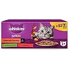 Whiskas Mascotas Whiskas Tasty Mix Comida Húmeda Para Gatos Adultos Colección Country En Salsa 13 x 4 x 85 g Bolsitas