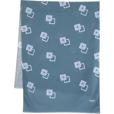 Linen Scarfs Barba Napoli Barba graphic-print frayed scarf men Linen/Flax/Cotton One Blue