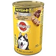 Pedigree Protein + Pate med kalkon kyckling, fuktad hundmat, 12 burkar