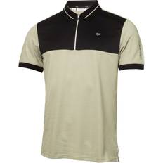 Calvin Klein Polo Shirts Calvin Klein Whitman Zipped Polo Cameo Green