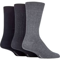 Bambou - Homme Chaussettes Glenmuir Bamboo Plain Rib Socks - Navy Men