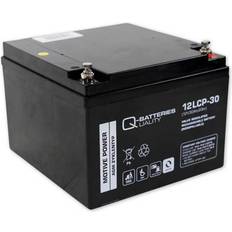 Q-Batteries 12LCP-30 12V 30Ah deep cycle AGM Forbrugsbatteri