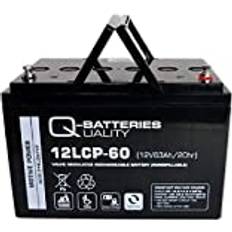 Q-Batteries 12LCP-60 12V 63Ah deep cycle AGM Forbrugsbatteri