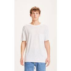GAP Tøj GAP KnowledgeCotton Apparel Linen T-Shirt Herrer - Hvid