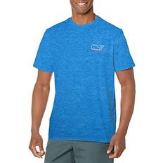 Blue - Golf T-shirts Vineyard Vines Men's Short-Sleeve Harbor Performance Tee, Regatta Blue Heather