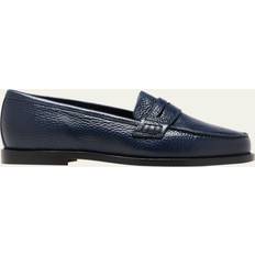 Manolo Blahnik Scarpe Manolo Blahnik Perrita Leather Loafer - Dark Blue