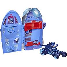 PJ Masks F2098FF2 2-in-1 Playset Headquarters and Rocket Toy with Action Figure for Ages 3