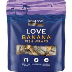 Fish4Dogs Love Banana Fish Wraps Snacks 100g