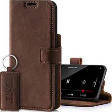 Surazo SURAZO Prestige Leather Wallet Case Compatible with Samsung Galaxy S21 FE 5G RFID 3 Card Slots & Cash Pocket Secure Magnetic Closure Plus Stand Function Genuine Italian Leather Flip Folio Cover