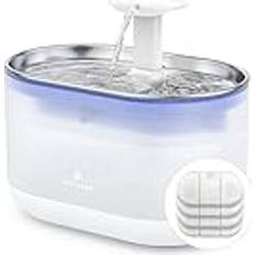 Upgraded Cat Water Fountain, 71oz/2.1L Ultra Quiet Water Fountain Flow