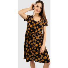 Kazane Anja Dress buckthorn brown black/buckthorn brown