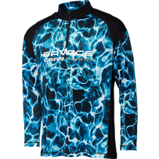 Kleding Savage Gear Marine UV Long Sleeve T-Shirt - Sea Blue