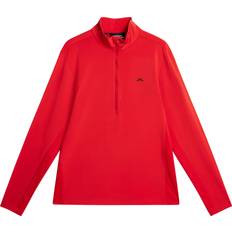 J.Lindeberg Herre Jakker J.Lindeberg Luke Half Zip Mid Layer Fiery Red Størrelse XL