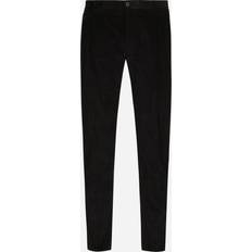 Men - Velvet Pants Dolce & Gabbana Stretch corduroy pants black