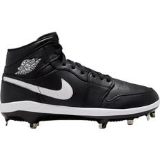 Nike Laced Baseball Shoes Nike Jordan 1 Retro Metal M - Black/White