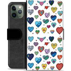 Apple iPhone 11 Pro Plånboksfodral MTP Products iPhone 11 Premium Plånboksfodral Hjärter