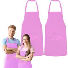 Green Lifestyle 2 Pack Bib Aprons Pack of 2 Apron Green, Pink