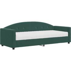 vidaXL Daybed Dark Green Canapé 222cm Canapé 3 Places