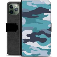 Apple iPhone 11 Pro Plånboksfodral MTP Products iPhone 11 Premium Plånboksfodral Blå Kamouflage