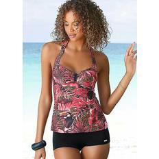 Vrouw Tankini's Lascana Tankini Met Hotpants Zonder Beugel - Roze