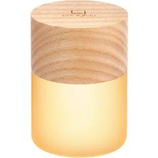 Gingko Lemelia Ø 4,5 x H 6 cm Asketræ/Akrylglas Hvid Bordlampe