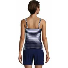 Wit Tankini's Lands' End V-Neck Wrap Tankini Top - Blue