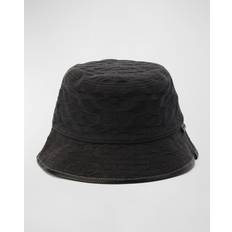 Coach Hats Coach Signature Denim Bucket Hat 001 BLK