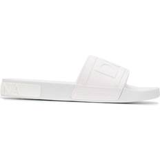 Dolce & Gabbana Men Slippers & Sandals Dolce & Gabbana logo-embossed slides men Rubber/Rubber/Rubber White