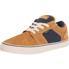 Etnies Herr Barge LS Skatesko, TAN/Blue, UK, Gulbrun blå