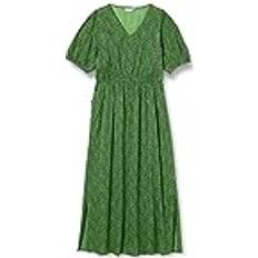 Kaffe Isolde Short Sleeve Ditsy Maxi Dress, Green