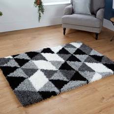 Rugs 4 Decor 120x170cm Large Geometric Black