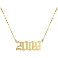 Aimber Birth Year Necklace 18K Gold Plated - Stainless Steel