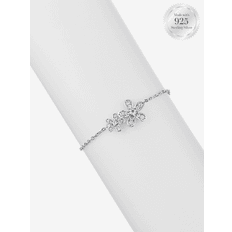 Gray - Silver Bracelets Dancing Daisies Flower Bracelet