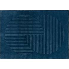 NJRD Alfombra De Lana Levels Circles Azul 170x240 cm Azul cm