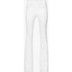 Spanx Jeans Spanx Womens White Skinny Flare High-rise Stretch-denim Jeans