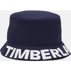 Timberland Men Hats Timberland Text Logo Bucket Hat For Men In Navy Navy