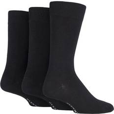 Glenmuir Mens Pair Bamboo Plain Socks Black 7-11