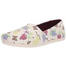 Toms Women's Alpargata Loafer Flat, Natural Grapes/Butterflies