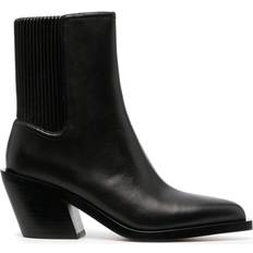 Coach Boots Coach 75mm pointed-toe leather ankle boots women Calf Leather/Calf Leather/Calf Leather Black