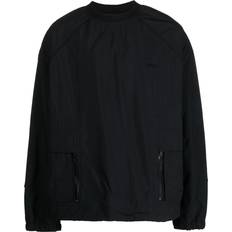 Men - Polyurethane Sweaters Juun.J embroidered-logo sweatshirt men Nylon/Polyester/Polyurethane Black