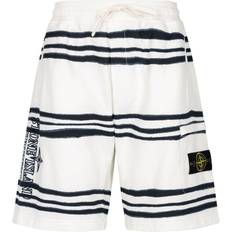 Supreme Trousers & Shorts Supreme x Stone Island Warp striped shorts unisex Cotton White