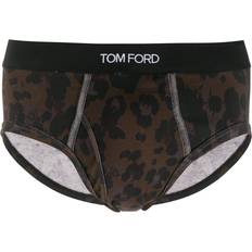 Leopard - Men Underwear Tom Ford leopard cotton briefs men Cotton/Spandex/Elastane Brown