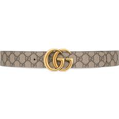 Gucci Accessories Gucci GG Marmont reversible belt women Leather/Canvas Neutrals
